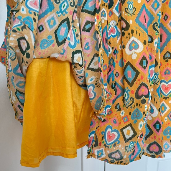 Emily Lovelock • Shirt Dress • 70s Retro Ikat • Maximalist Art Funky Preppy Fun - Picture 11 of 15